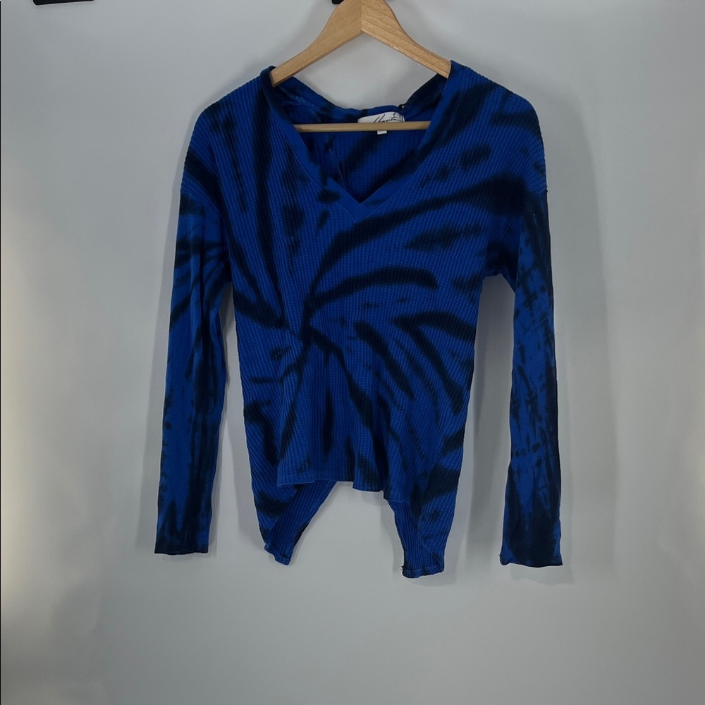 Red Haute Blue and Black Long Sleeve Tee Size XS NWT